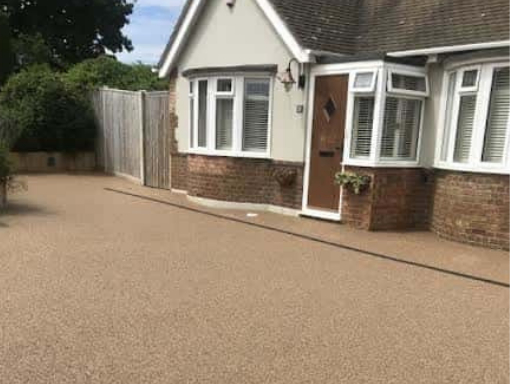 This is a photo of a resin bound drive. this was installed by Resin drives Newcastle